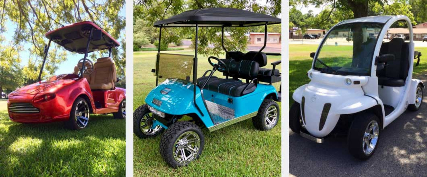 We Specialize in Custom Refurbished Golf Carts in Tyler, Whitehouse and Dallas, TX